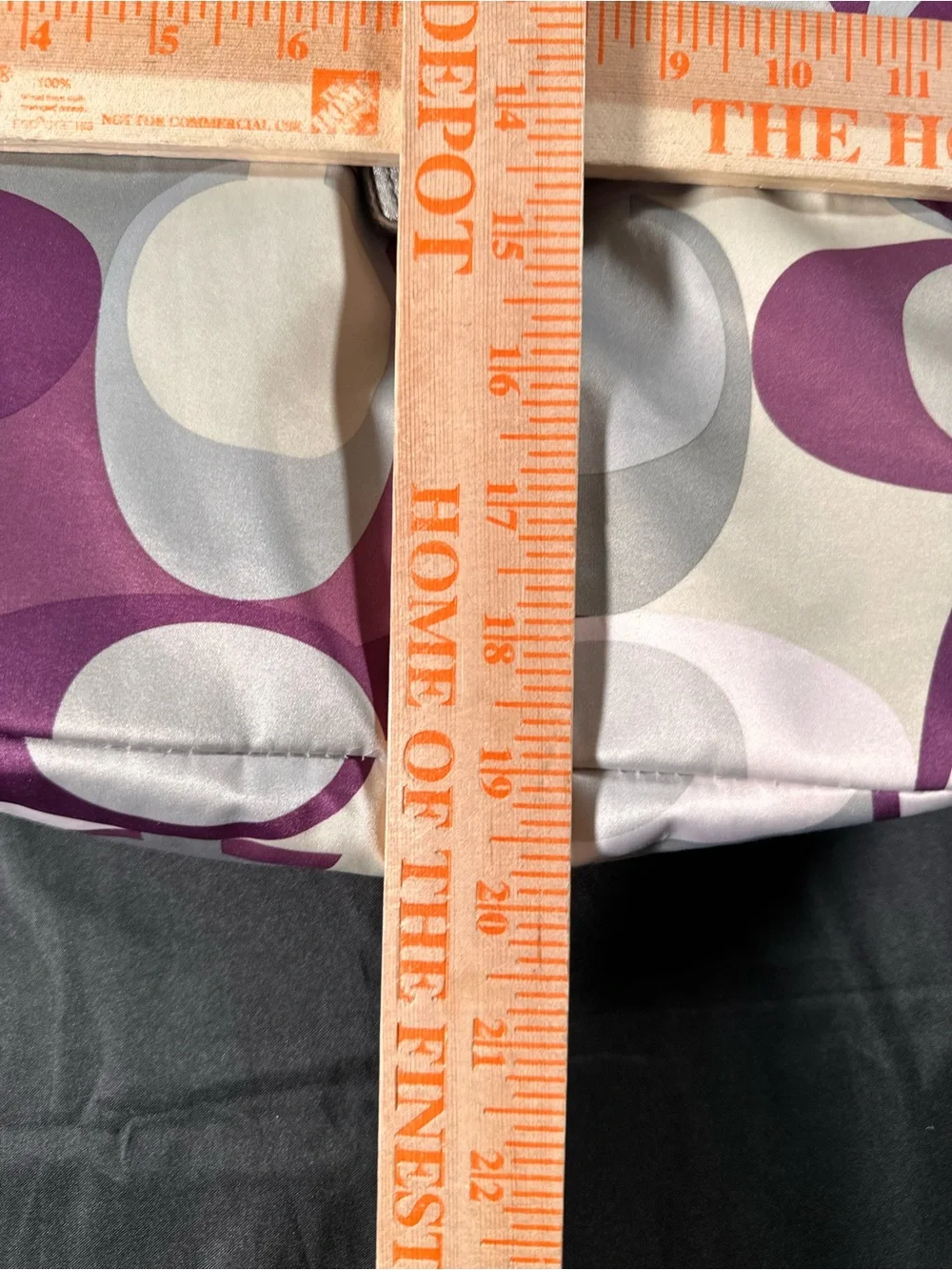 Coach Soho Scarf Print Shoulder Bag Purple Gray Silver Retro Y2K F17135 Vintage